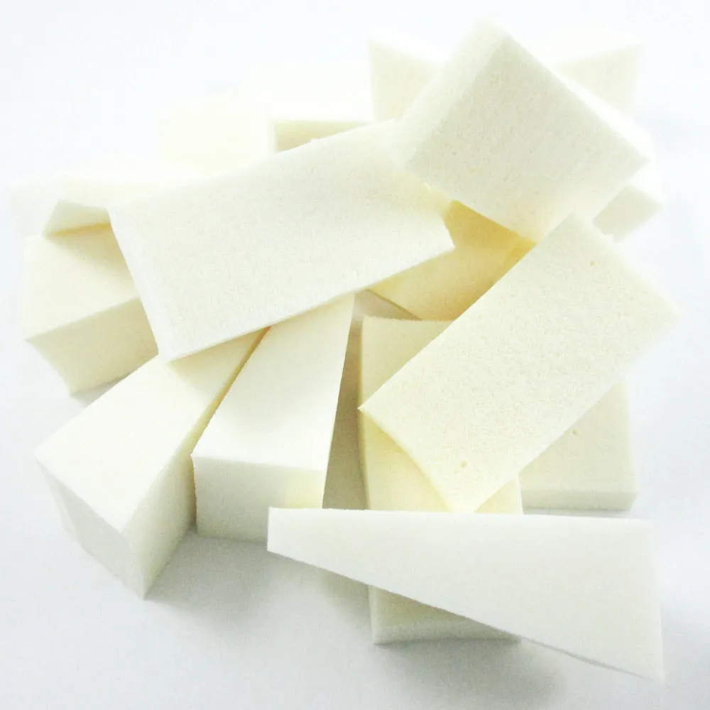 128 Beauty Makeup Blender Sponge Cosmetic Wedge Triangle Facial Applicator White
