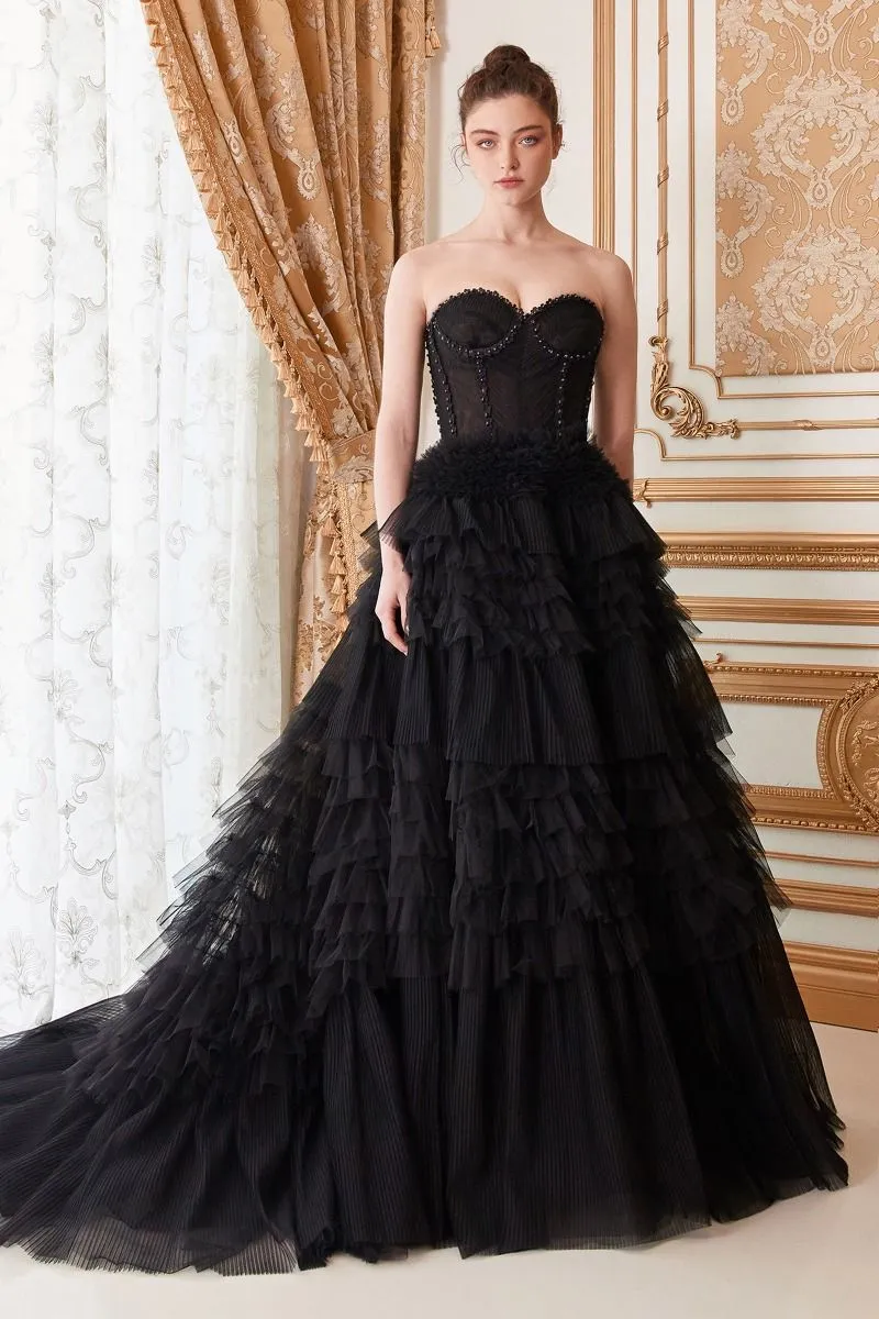 A1017 CORSET PRINCESSA TULLE BALL GOWN