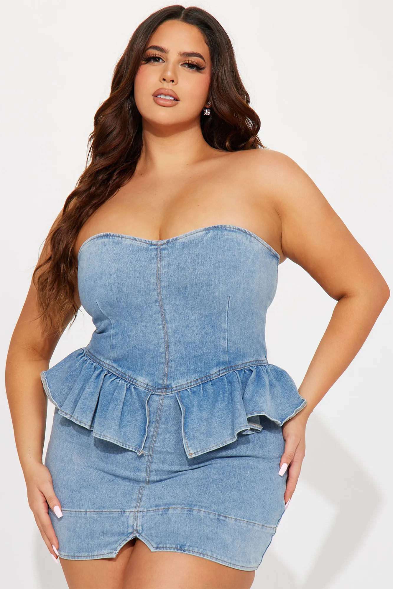 Arizona Denim Mini Dress - Light Wash