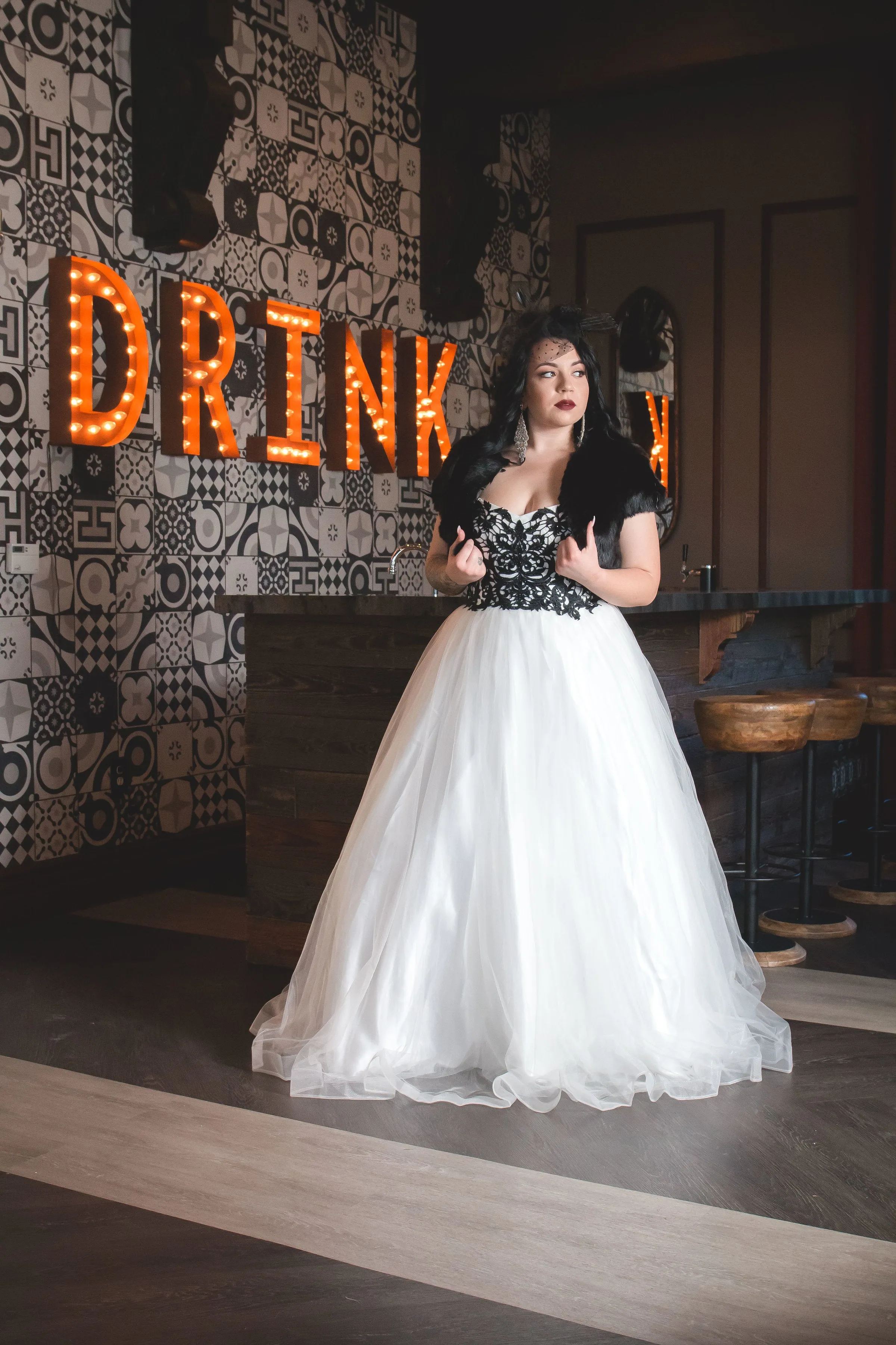 Art Deco Sweetheart Bodice Ball Gown