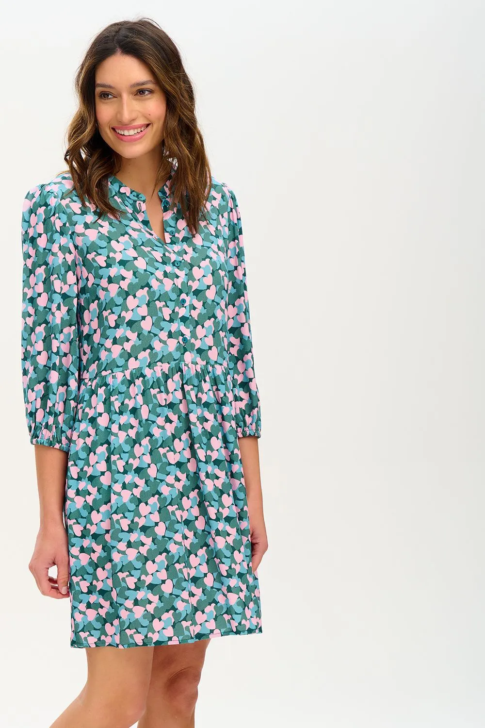 Astra Smock Dress - Multi Layered Hearts