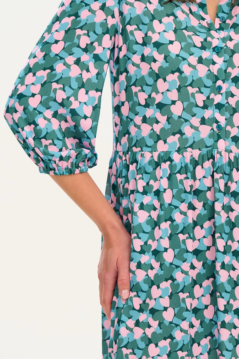 Astra Smock Dress - Multi Layered Hearts