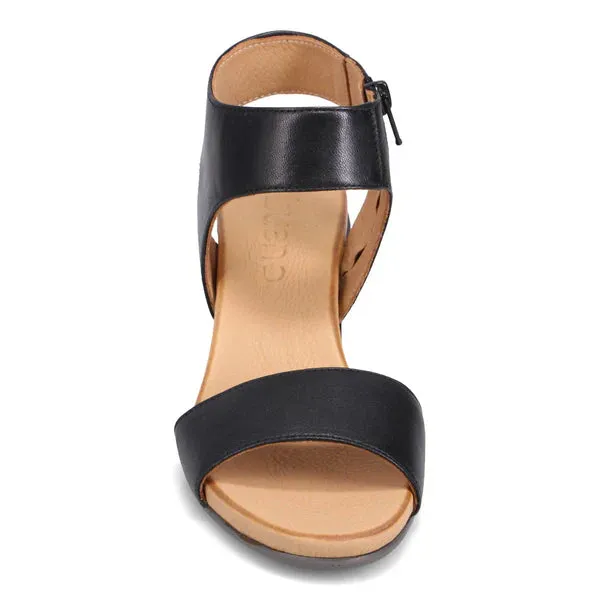 Bueno Ida Wedge Sandal  -  Black