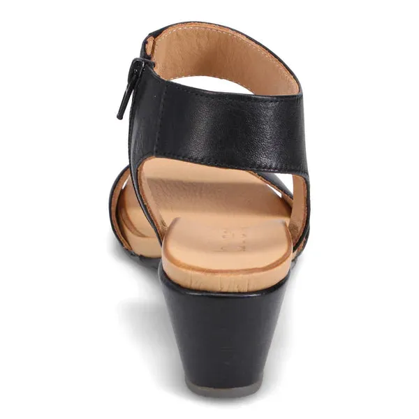 Bueno Ida Wedge Sandal  -  Black