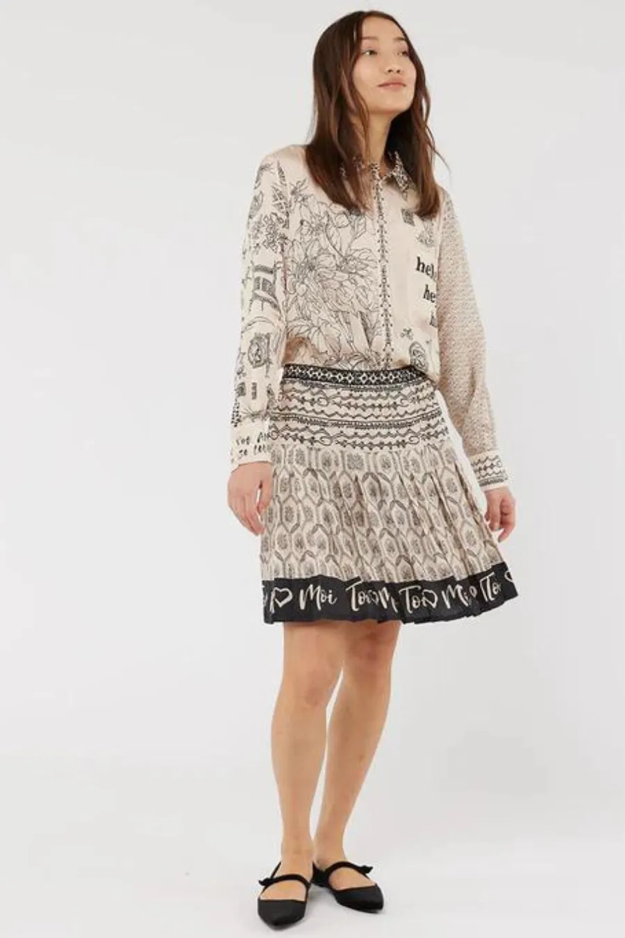Diana Pleated Skirt Blossom