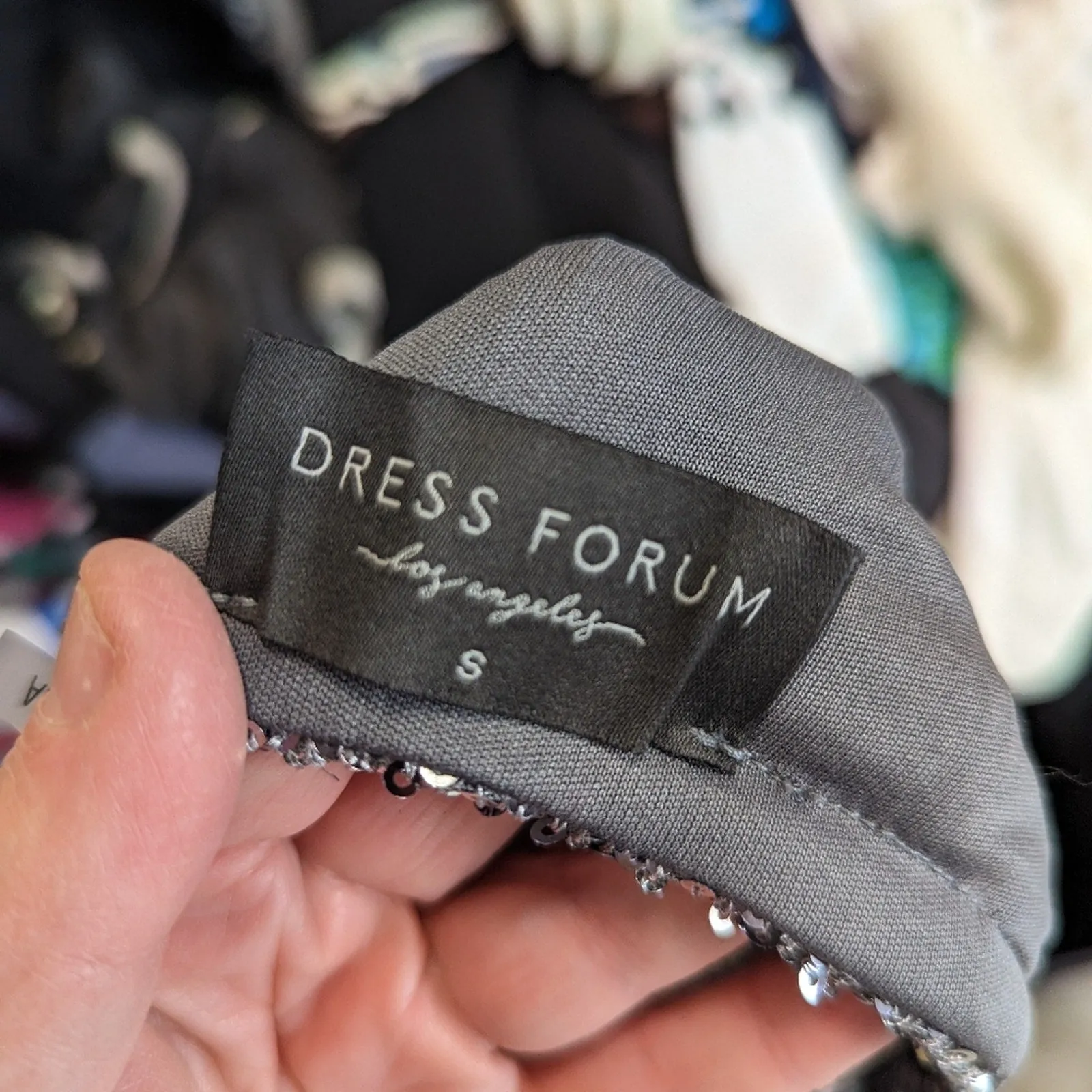 Dress Forum Silver Pencil Skirt S