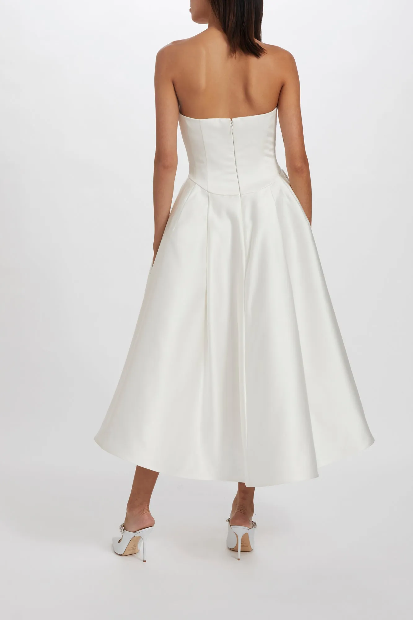 Duchess Satin Tea Length Dress