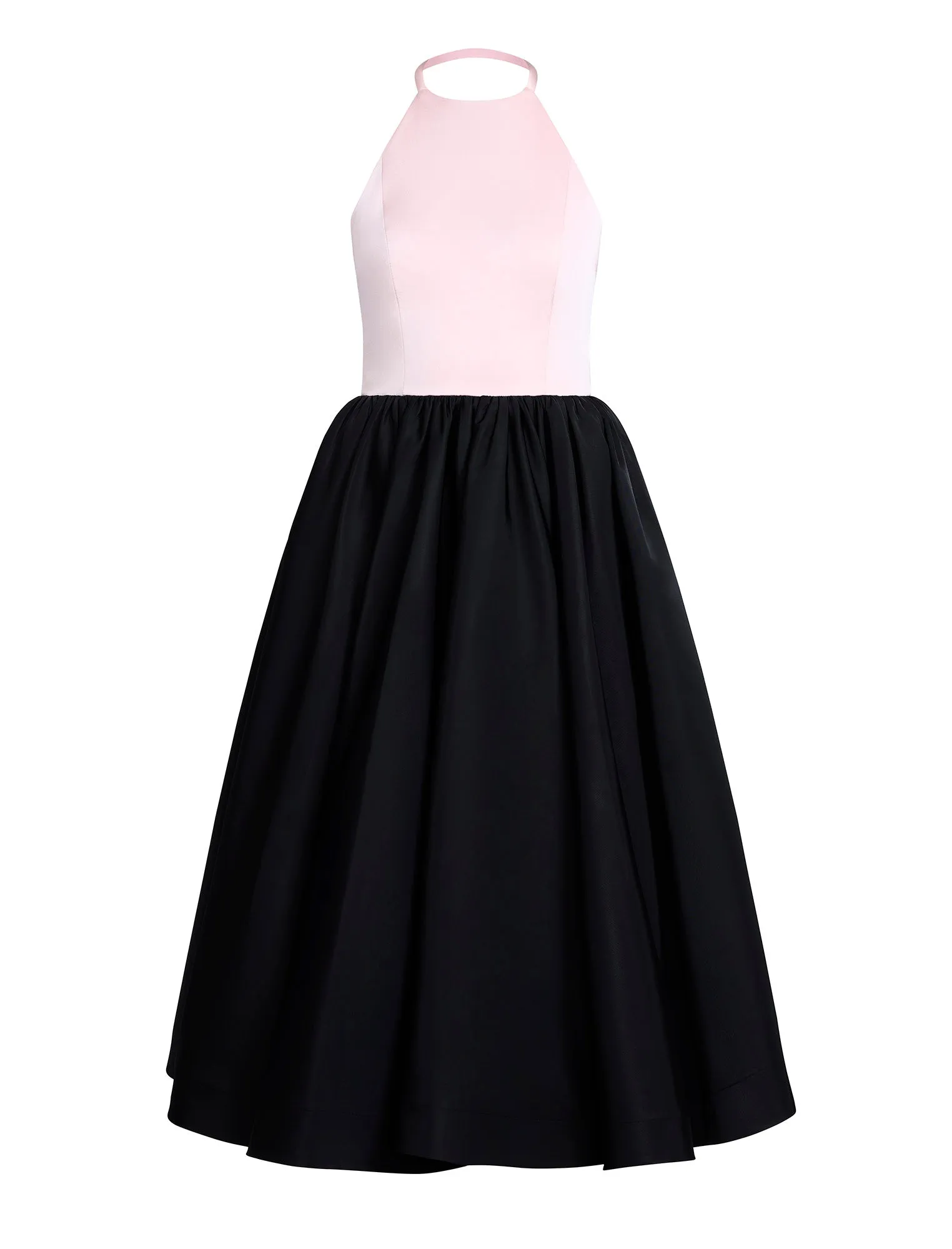 Halter Tea Length Dress