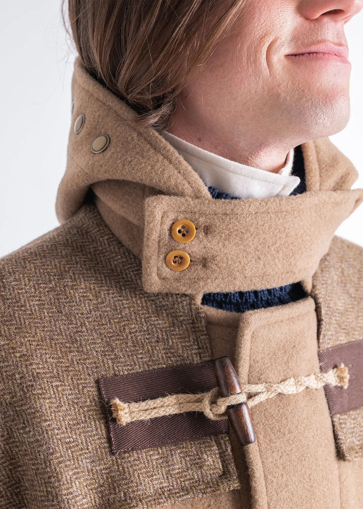 Herringbone Contrast Monty Camel