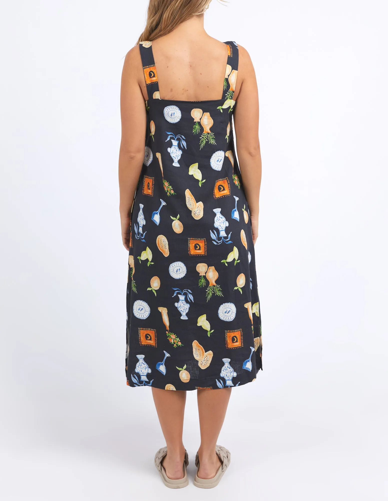 Italian Summer Dress - Black