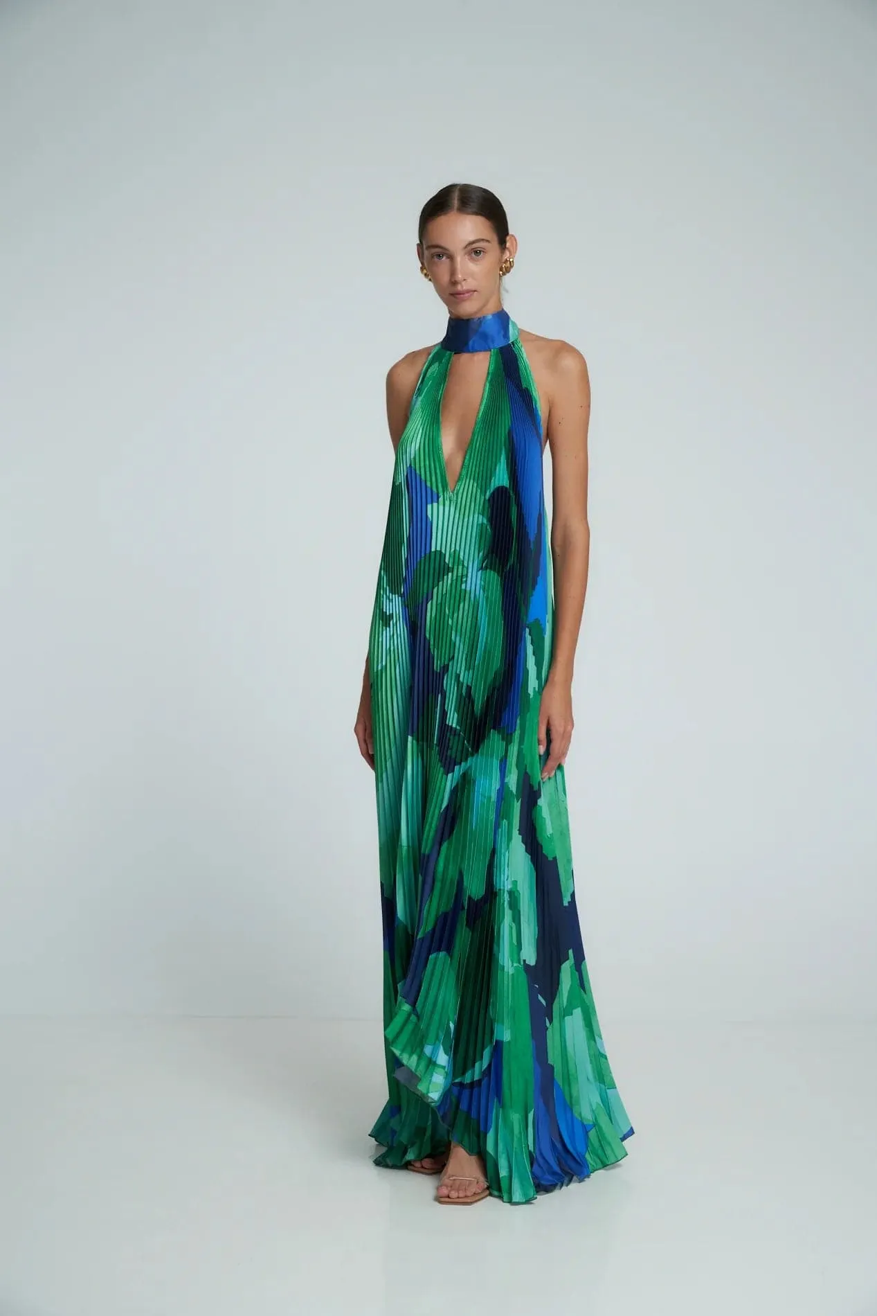 L'idee Woman - Opera Gown in Capri Green