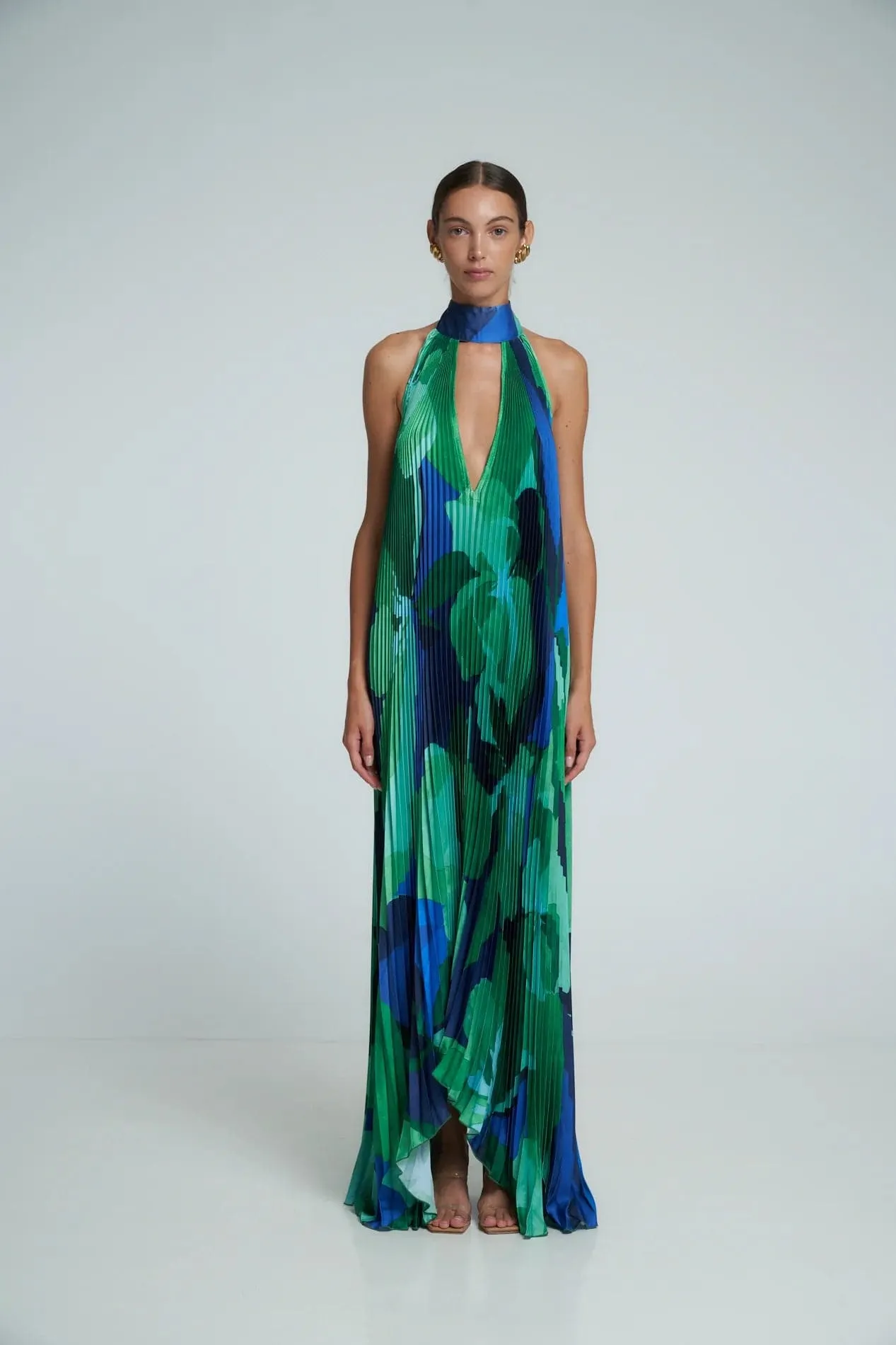 L'idee Woman - Opera Gown in Capri Green