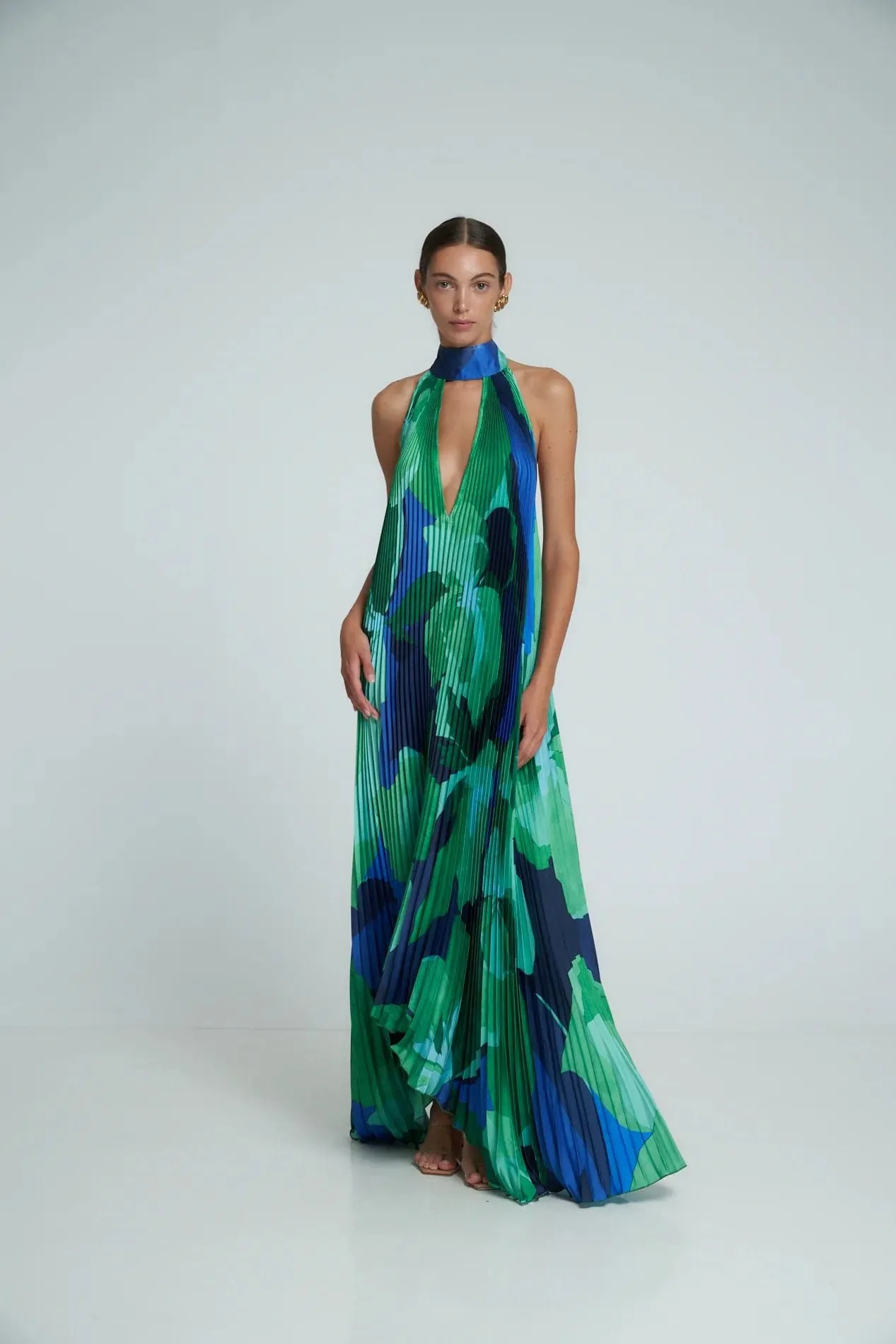 L'idee Woman - Opera Gown in Capri Green