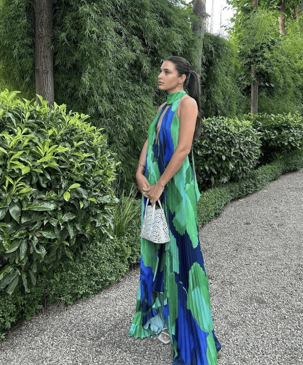 L'idee Woman - Opera Gown in Capri Green