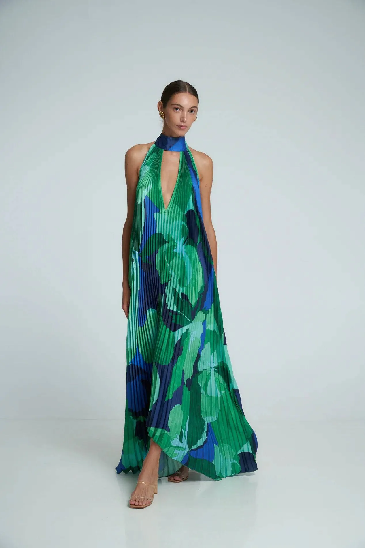 L'idee Woman - Opera Gown in Capri Green