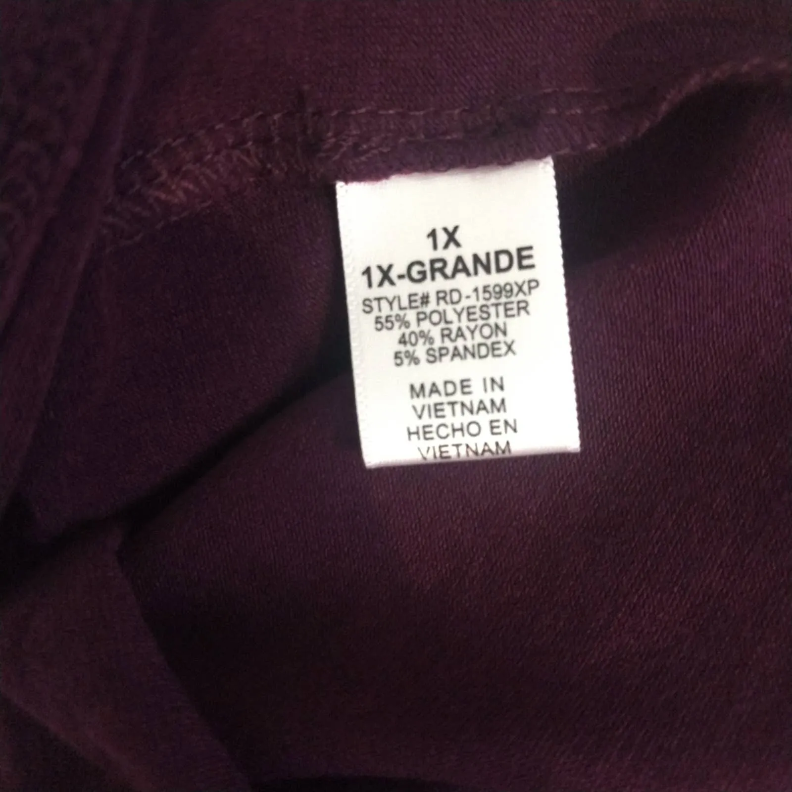 NWOT Dark Plum Long Sleeve T Shirt Dress