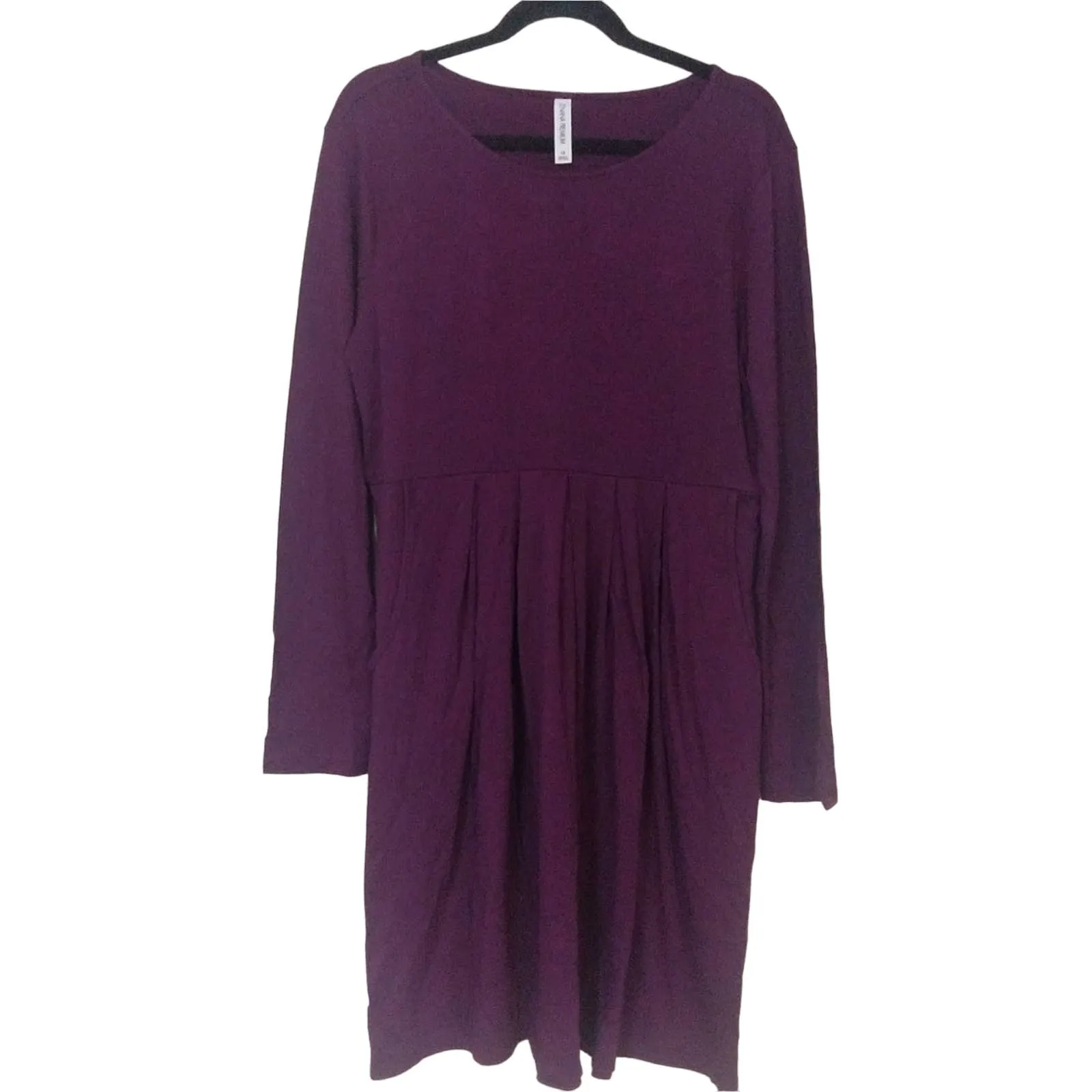 NWOT Dark Plum Long Sleeve T Shirt Dress