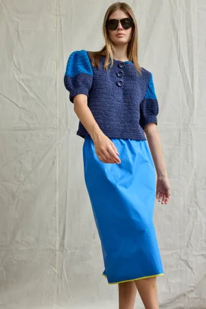 Pencil Skirt. Azur