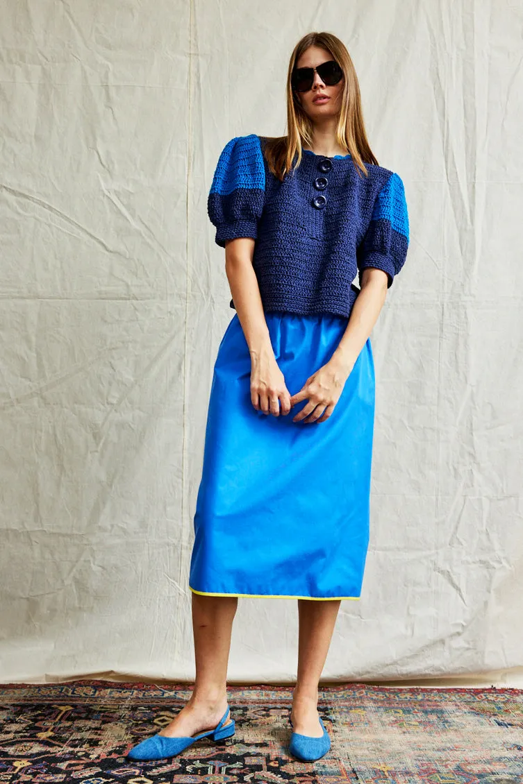 Pencil Skirt. Azur