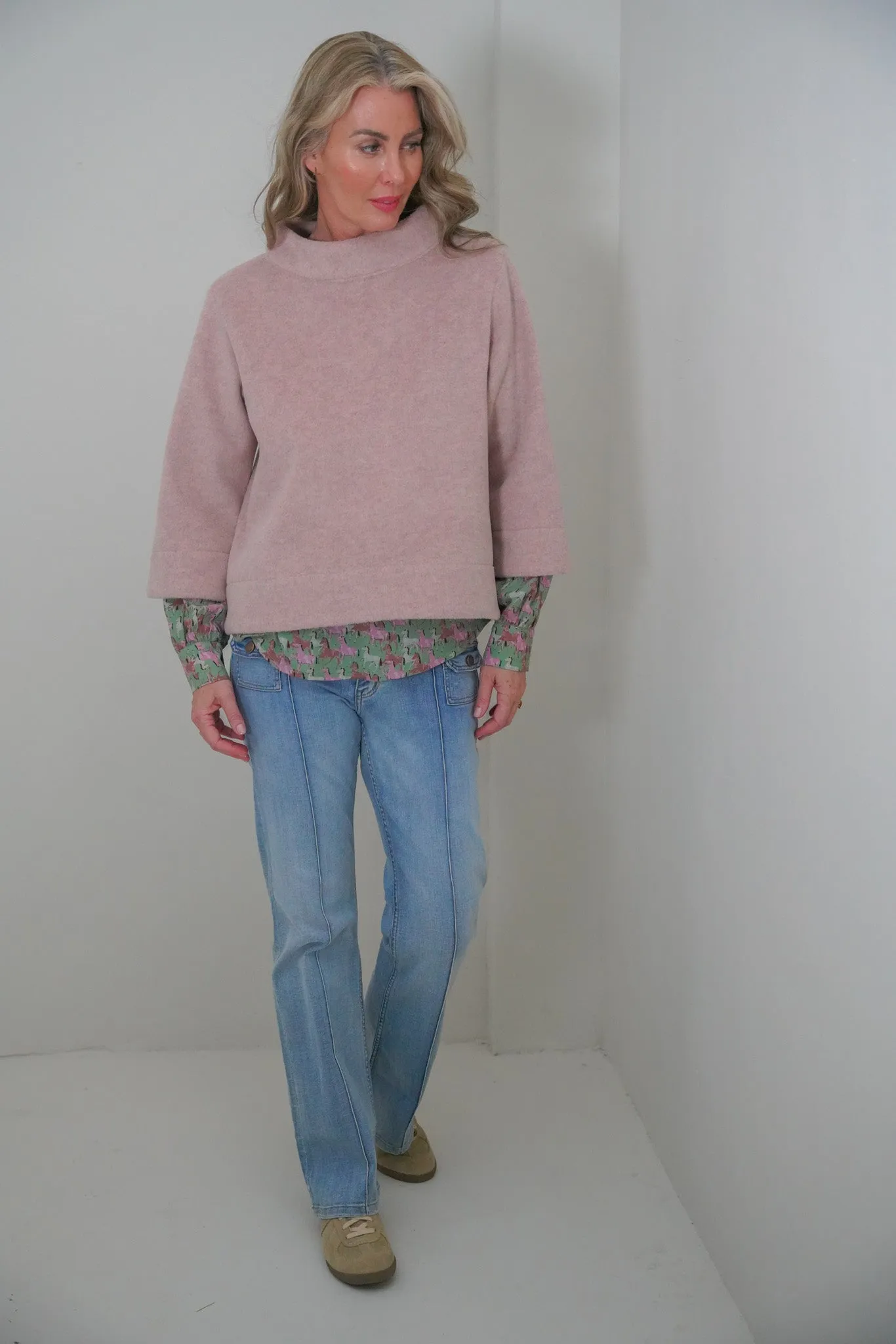 Pink Coat Top