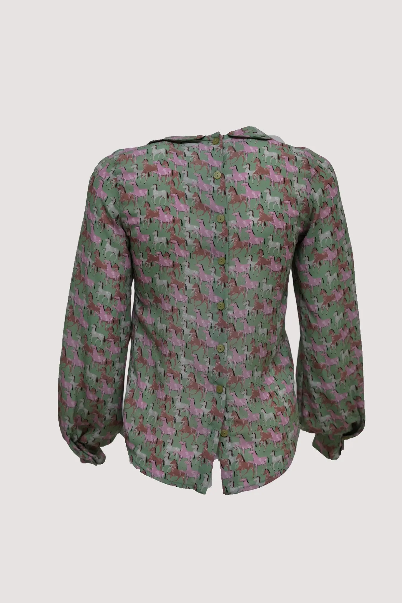 Pink Print Peter Pan Shirt