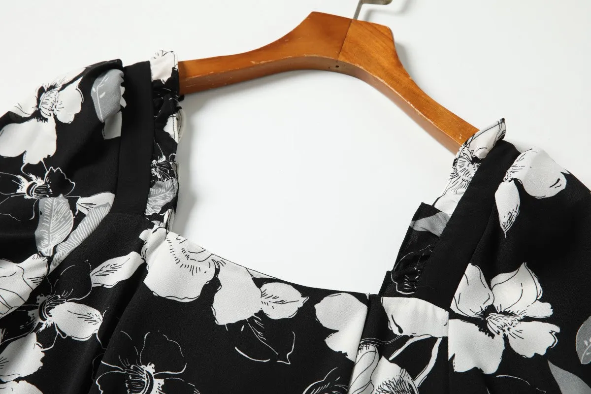 Plus Size Floral Pencil Dress