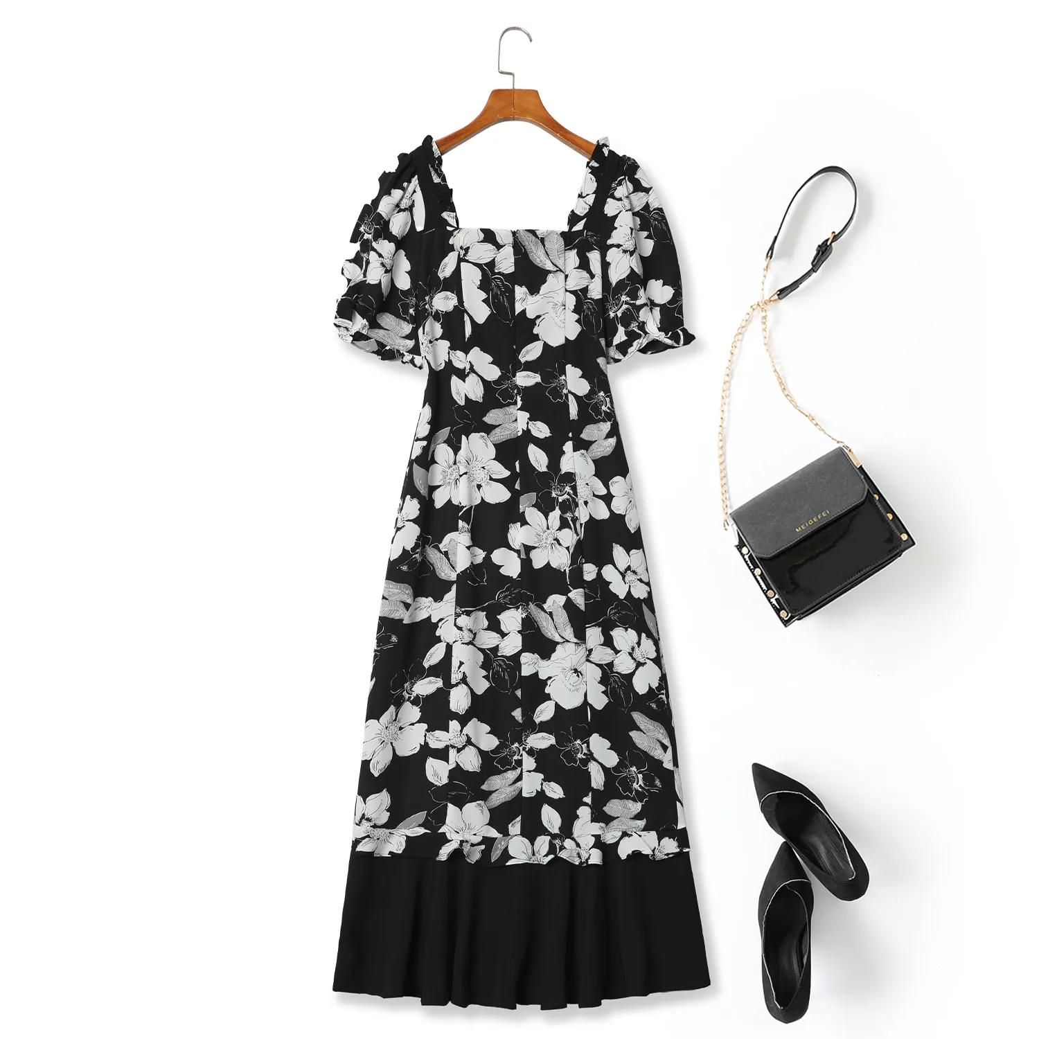 Plus Size Floral Pencil Dress