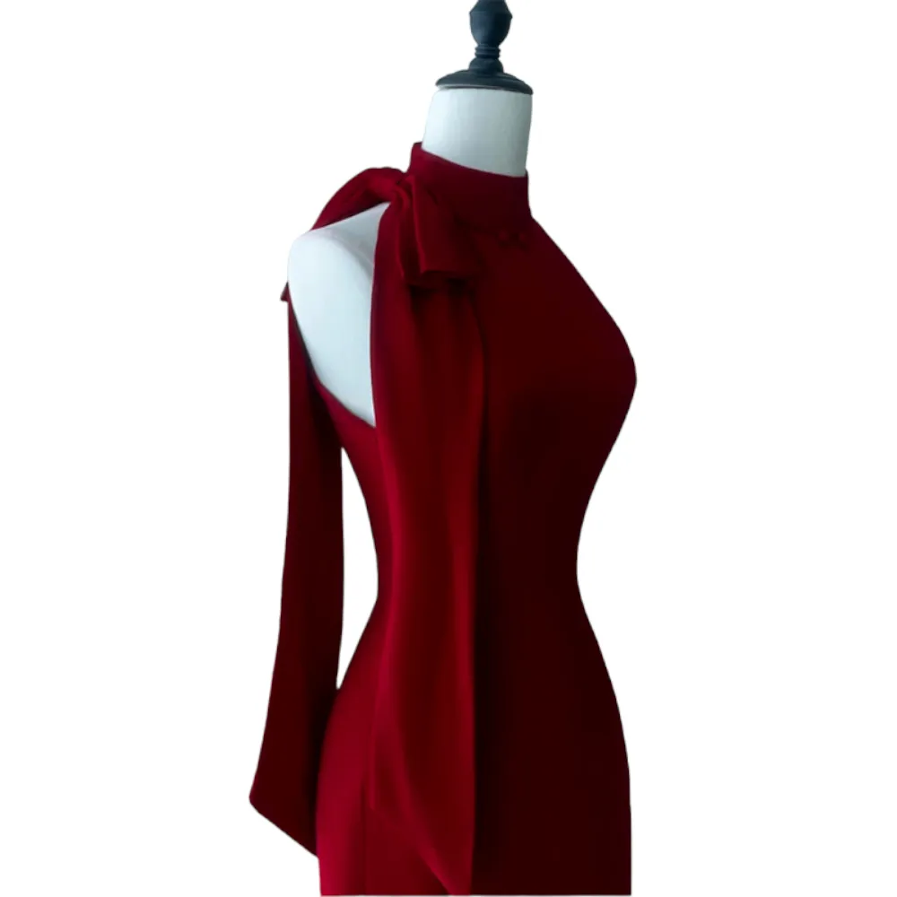 Plus Size High Neck Pencil Dress