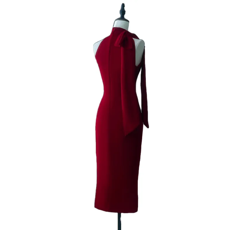 Plus Size High Neck Pencil Dress