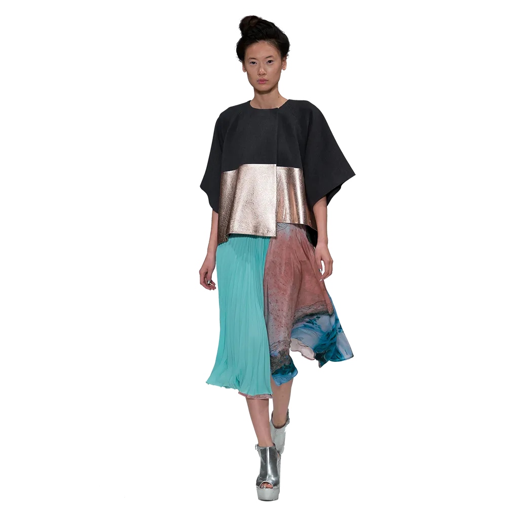 Silk Pleats Skirt