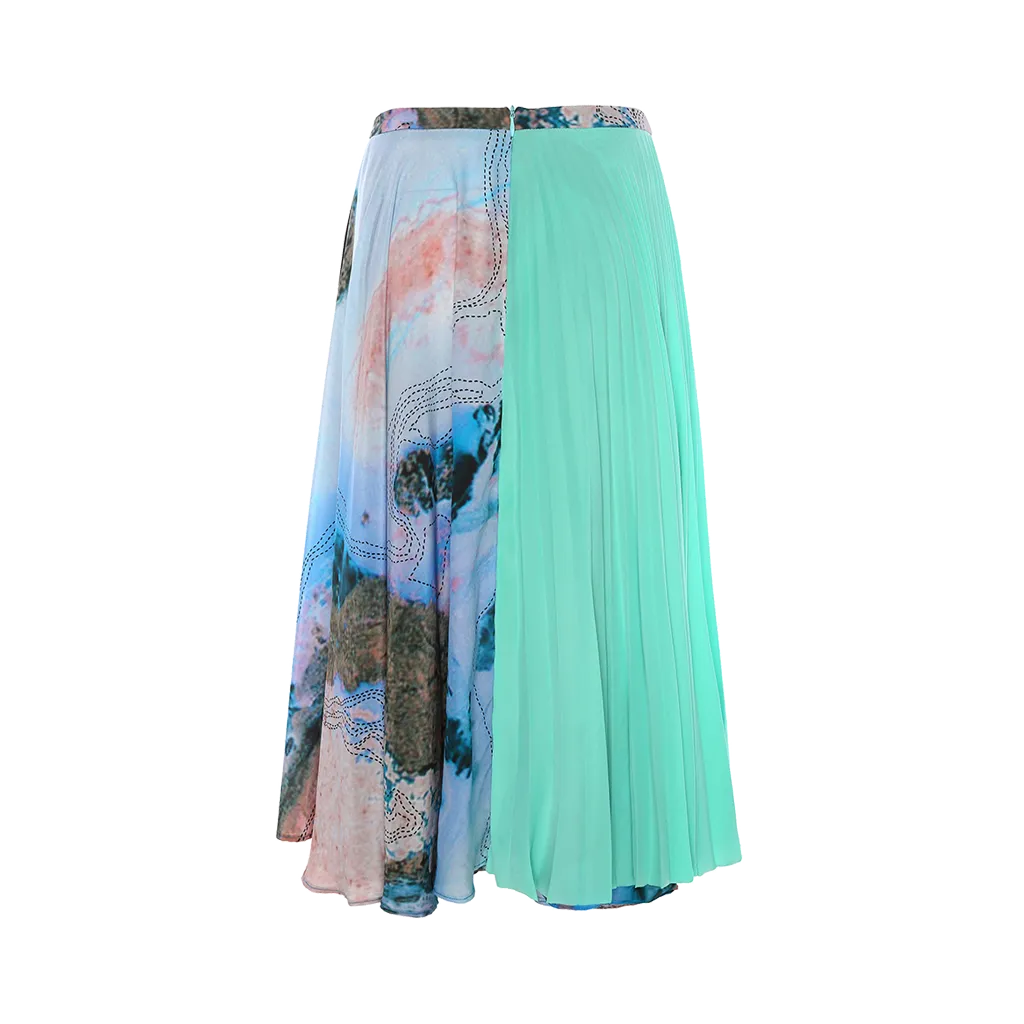 Silk Pleats Skirt