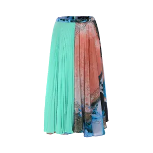 Silk Pleats Skirt