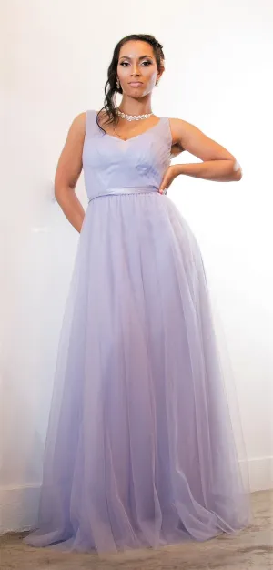 Violet Purple Ball Gown Tulle Dress