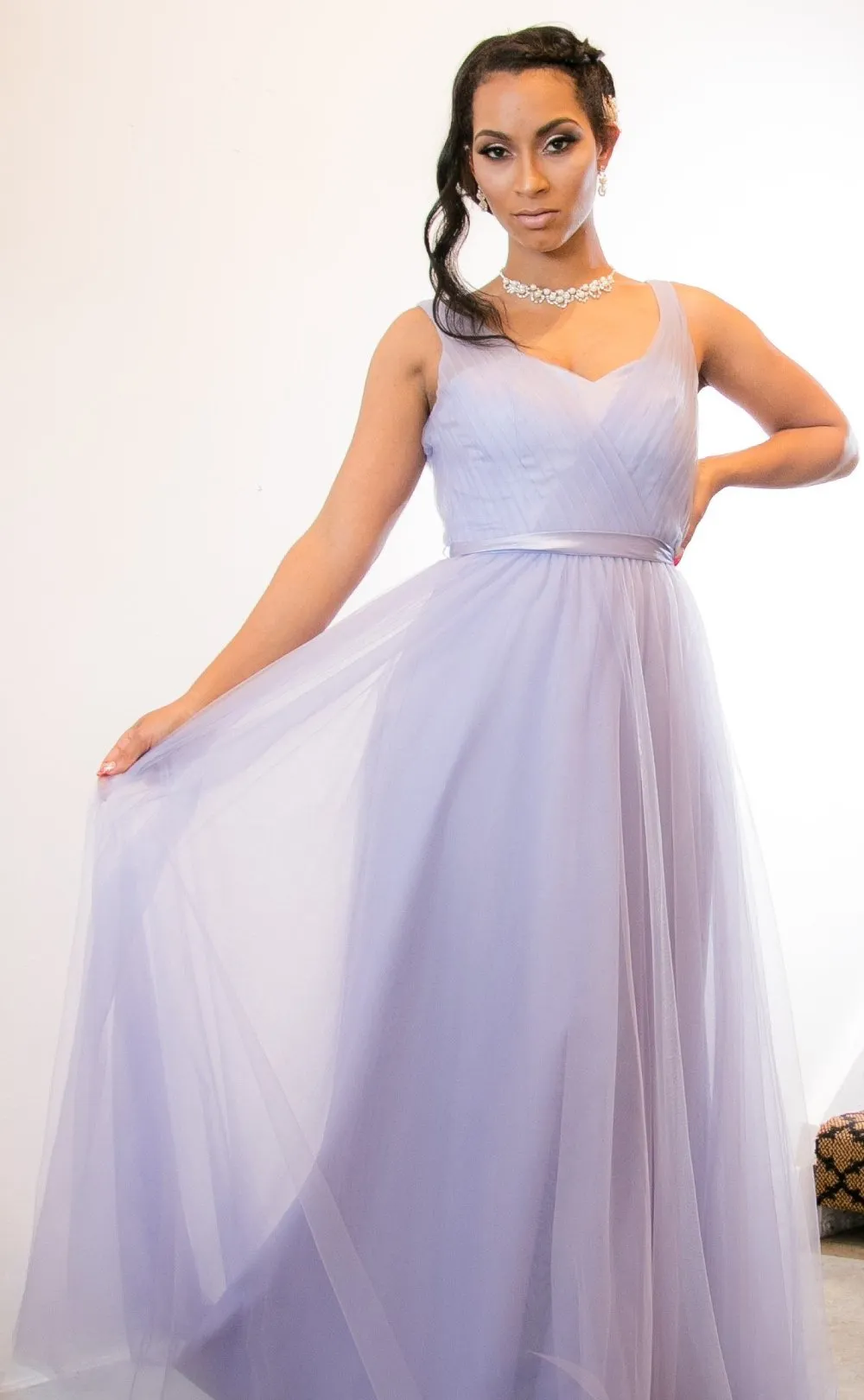 Violet Purple Ball Gown Tulle Dress